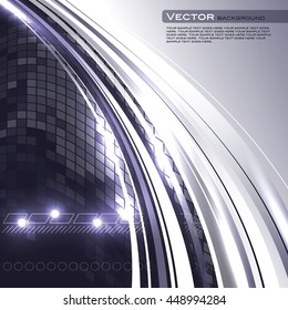 Abstract Shiny Background. Silver Sparkly Illustration.