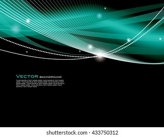 Abstract Shiny Background. Turquoise Sparkly Illustration.