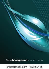 Abstract Shiny Background. Turquoise Sparkly Illustration.