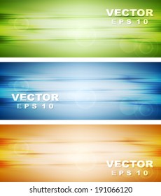 Pancartas brillantes abstractas. Ilustración vectorial eps10