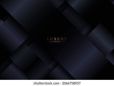 Abstract shiny black stripes overlapping layer on dark background luxury style. Vector graphic illustration