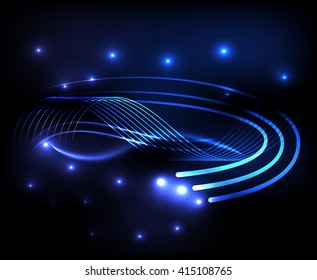 Abstract Shiny Blue Background