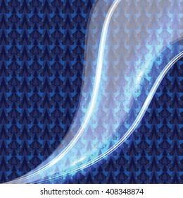Abstract Shiny Blue Background. Vector Illustration.