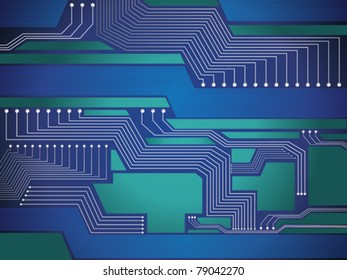 abstract shiny blue chip design vector illustration