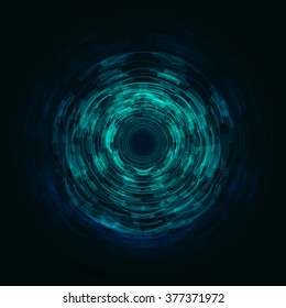 Abstract shiny blue lights, future concept background