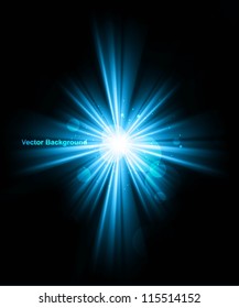 abstract shiny blue rays colorful vector background