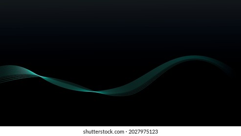 Abstract shiny blue waves background.