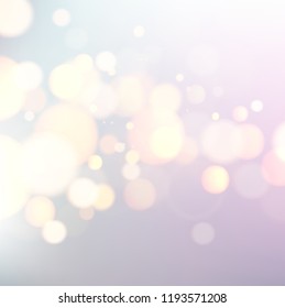 Abstract shiny blurred card template for festive, Christmas or New Year decoration. Vector background.