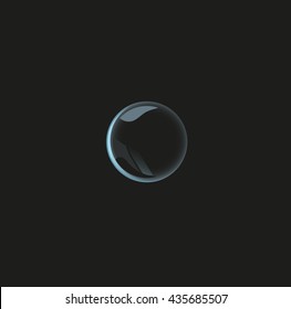 abstract shiny bubbles on a black background.