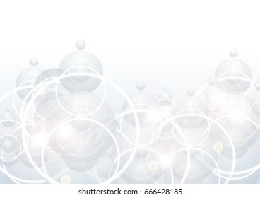 Abstract shiny circles modern background. Vector design