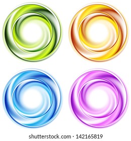 Abstract shiny circles. Vector background esp 10