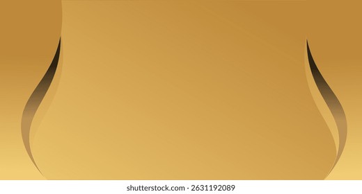Abstract shiny color gold wave design element, yellow design . Yellow baground, gold Modern trendy design . Presentation, flayer .