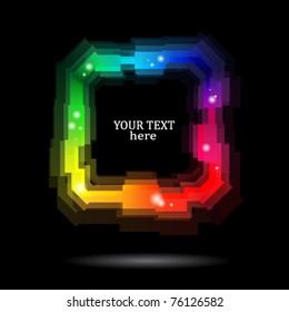 abstract shiny color icon