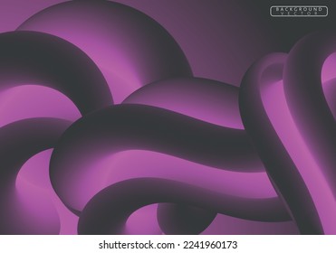 Abstract shiny color wave light effect vector illustration. Magic luminous glow design element on background, abstract neon motion glowing wavy lines