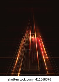 Abstract Shiny Colorful Background. Vector Illustration.