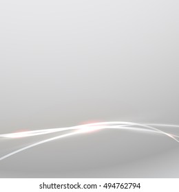 Abstract shiny curve line and flow background for corporate business or tech identity design, online presentation website element., Vector illustration 