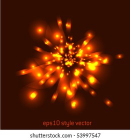abstract shiny explosion illustration