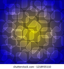 Abstract shiny geometric background for print (textile, wrapping, wallpaper). Disco, party, holidays. Rectangular shape with light effect. EPS10 vector