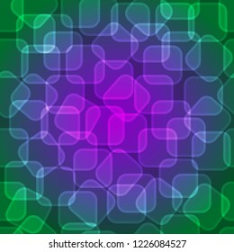Abstract shiny geometric background for print (textile, wrapping, wallpaper). Disco, party, holidays. Rectangular shape with light effect. EPS10 vector