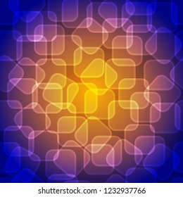 Abstract shiny geometric background for print (textile, wrapping, wallpaper). Disco, party, holidays. Rectangular shape with light effect. EPS10 vector