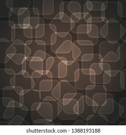 Abstract shiny geometric background for print (textile, wrapping, wallpaper). Disco, party, holidays. Rectangular shape with light effect. EPS10 vector