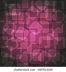 Abstract shiny geometric background for print (textile, wrapping, wallpaper). Disco, party, holidays. Rectangular shape with light effect. EPS10 vector