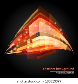Abstract shiny geometry background. Vector illustration.