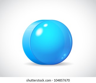 Abstract Shiny Glass Banner Button