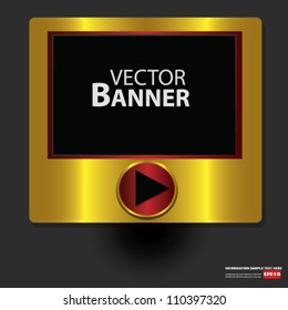 Abstract Shiny Glass Banner,Vector