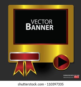 Abstract Shiny Glass Banner,Vector