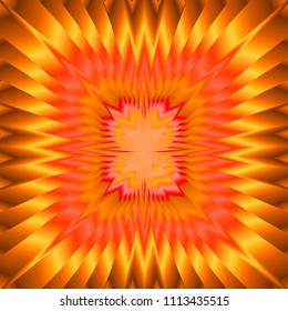 Abstract shiny glow optical illusion bright background. Vector illustration.