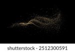 Abstract shiny gold glitter design element. For New Year, Merry Christmas greeting card design