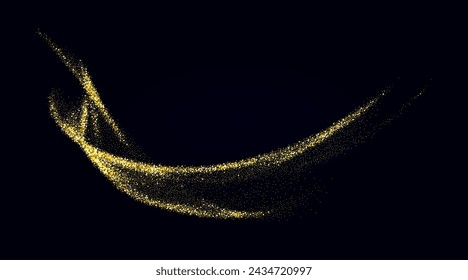 Elemento de diseño de brillo de oro brillante abstracto. Para Año Nuevo, diseño de tarjeta de felicitación de Feliz Navidad. Ilustración de vector