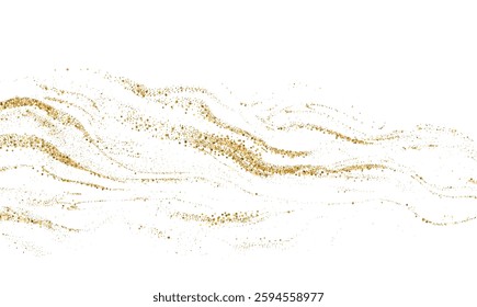 Abstract shiny gold glitter design element. For New Year, Merry Christmas greeting card design