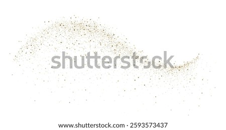 Abstract shiny gold glitter design element. For New Year, Merry Christmas greeting card design
