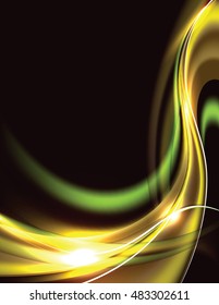 Abstract Shiny Golden Background.