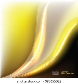 Abstract Shiny Golden Background. Vector Illustration. 