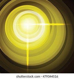 Abstract Shiny Golden Background. Vector Illustration.