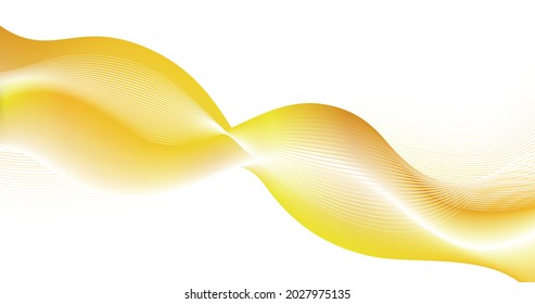 Abstract shiny golden waves background.