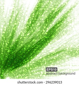 Abstract shiny green background.