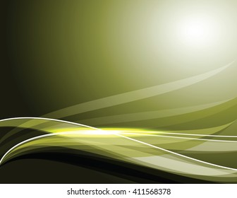 Abstract Shiny Green Background. Vector Illustration.