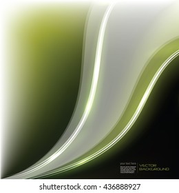 Abstract Shiny Green Background. Vector Illustration.
