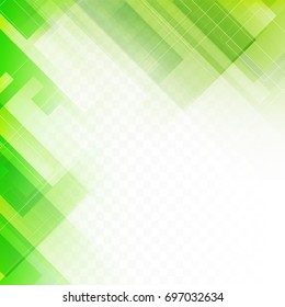 Abstract shiny green geometric background