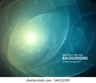 Abstract shiny light lines vector background