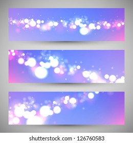 Abstract shiny lights, Header Set
