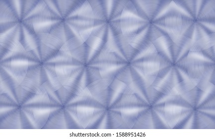 Abstract shiny metal background with circular brushed texture in blue colors