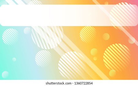 Abstract Shiny Moderns, Lines, Circle, Space for Text. For Cover Page, Landing Page, Banner. Vector Illustration with Color Gradient
