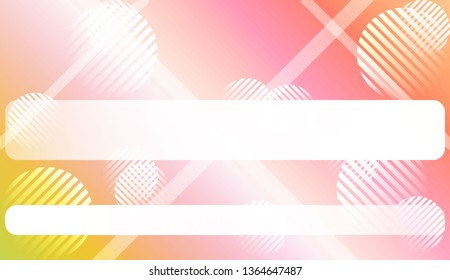 Abstract Shiny Moderns, Lines, Circle, Space for Text. For Cover Page, Landing Page, Banner. Vector Illustration with Color Gradient