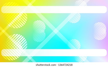 Abstract Shiny Moderns, Lines, Circle, Space for Text. For Cover Page, Landing Page, Banner. Vector Illustration with Color Gradient
