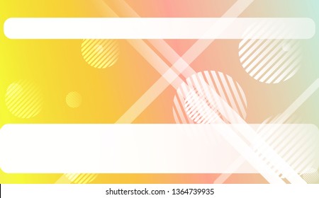 Abstract Shiny Moderns, Lines, Circle, Space for Text. For Cover Page, Landing Page, Banner. Vector Illustration with Color Gradient